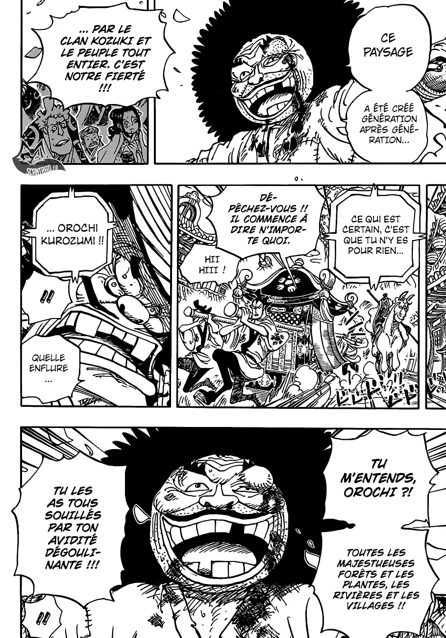 One Piece Scan 942 Yasuie Shimotsuki, daimyo de Hakumai Lire One Piece Scan En Ligne